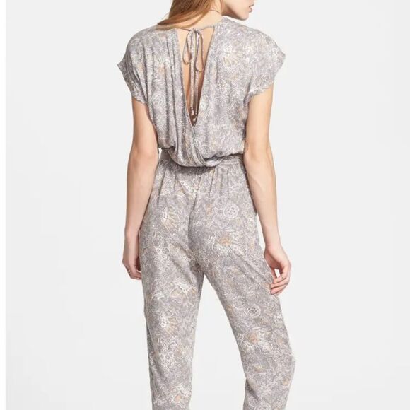 Free People Pants - Free People Universal Surplice Floral Jumpsuit